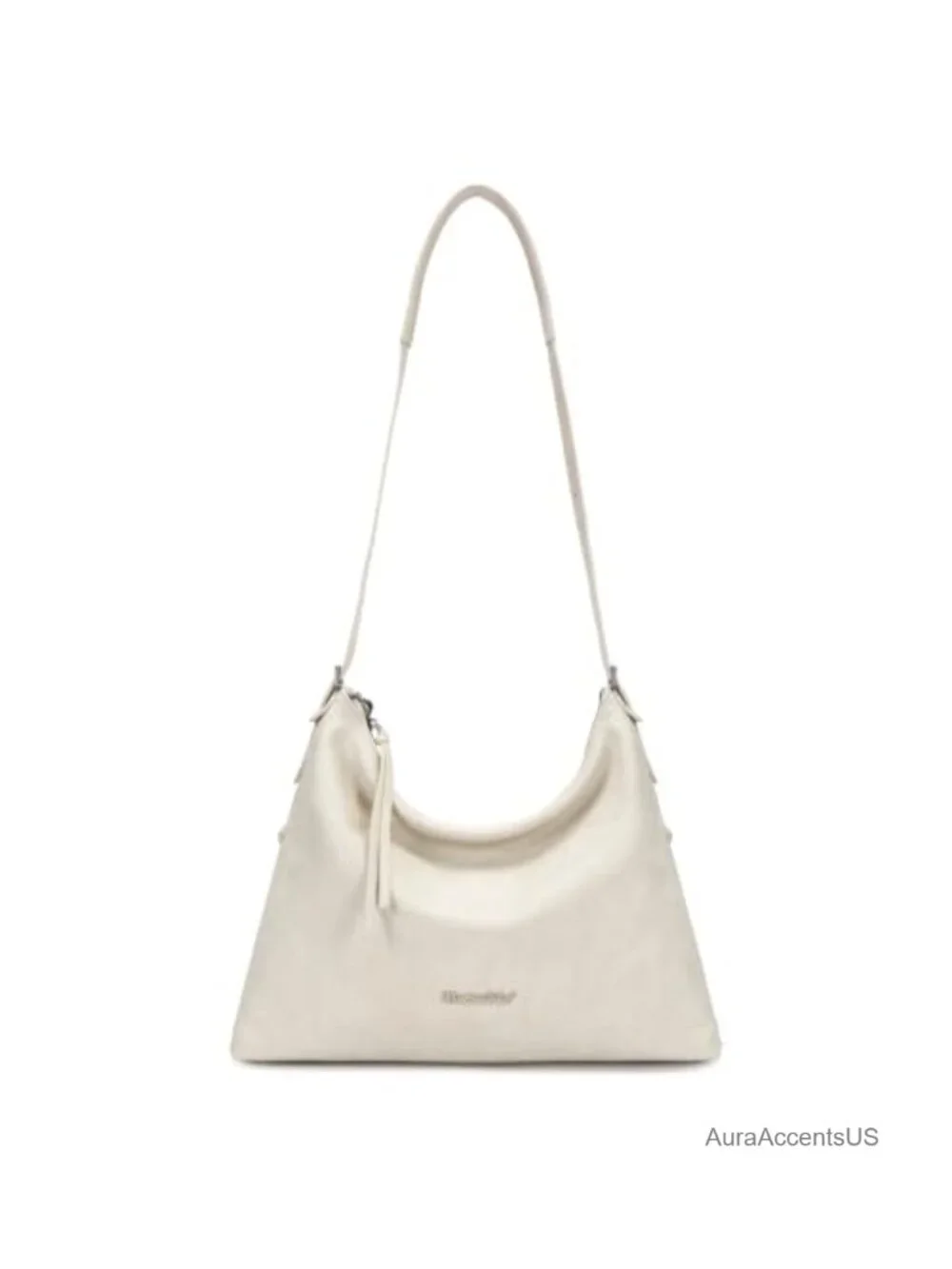 Large Hobo Bag Faux Leather Slouchy Crossbody Purse Zipper Shoulder Handbag